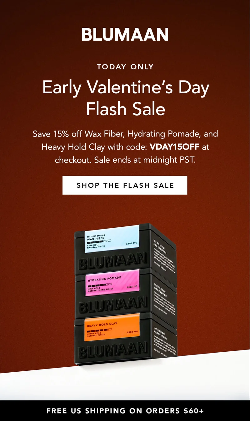 Early Valentine's Day Flash Sale