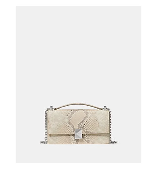 Deco Snake Embossed Mini Crossbody Bag