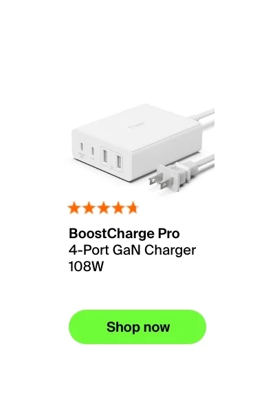 Save on the 4-Port GaN Charger 108W