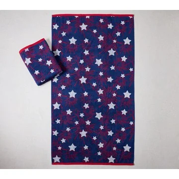 Home Reflections Set of 2 Americana Beach Towels