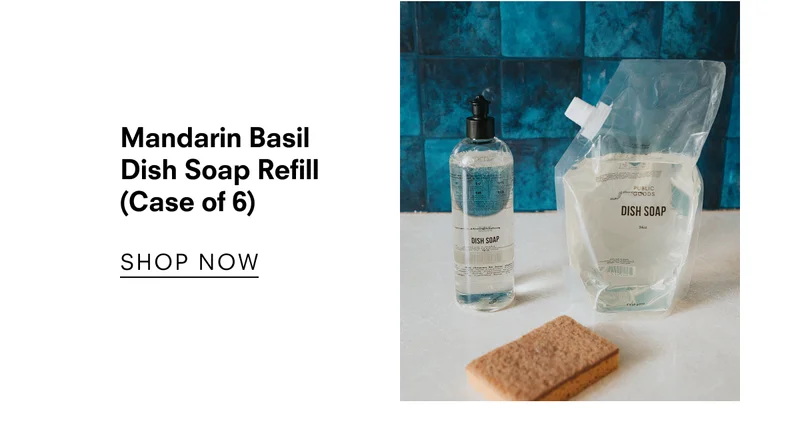 Mandarin Basil Dish Soap Refill 34 fl oz (Case of 6)