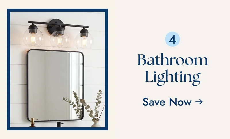 Save on Bathroom Lighting