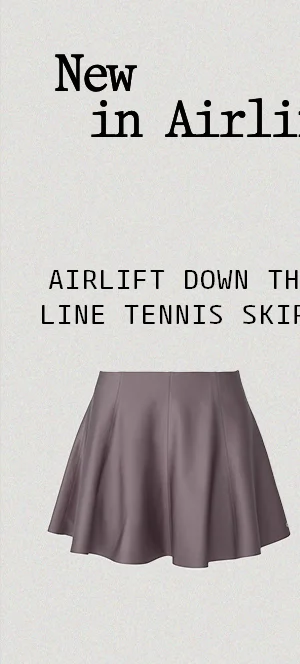 Airlift Down the Line Tennis Skirt