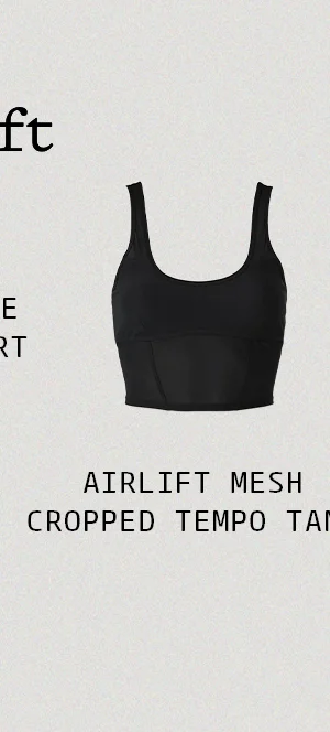 Airlift Mesh Cropped Tempo Tank