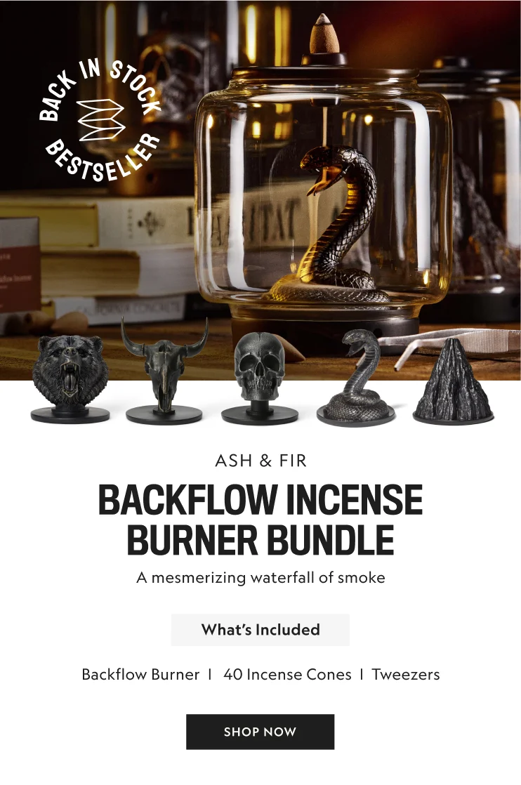Backflow Incense Burner Bundle