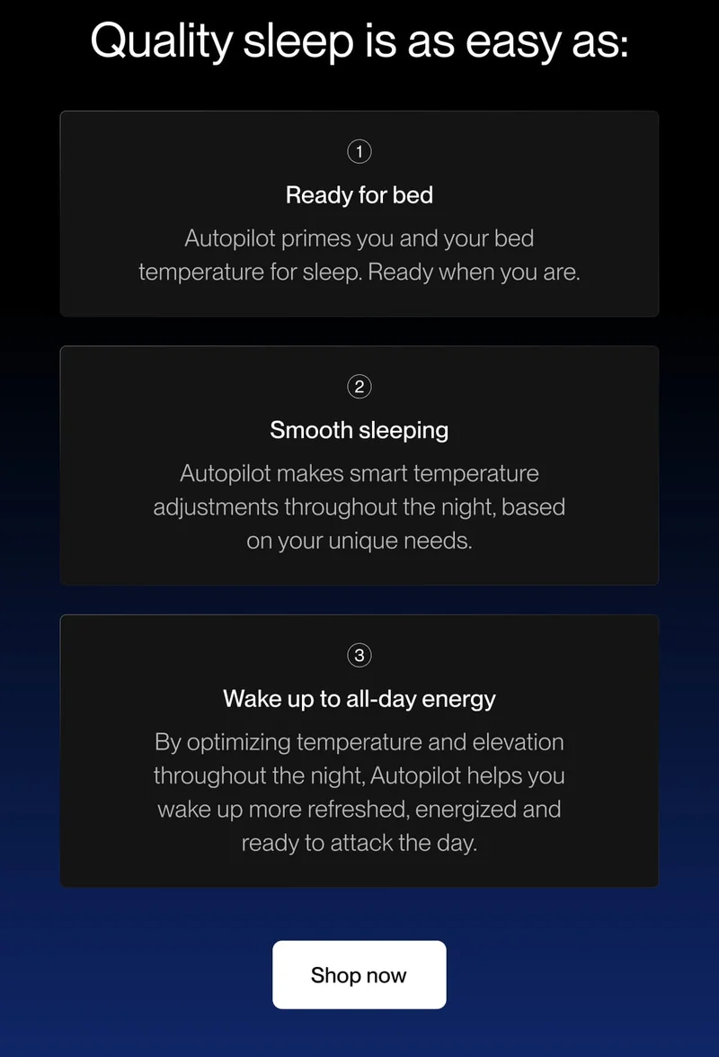Quality sleep is as easy as: