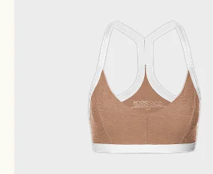 Spacedye Outlines Bra in Desert Sand/Cloud White