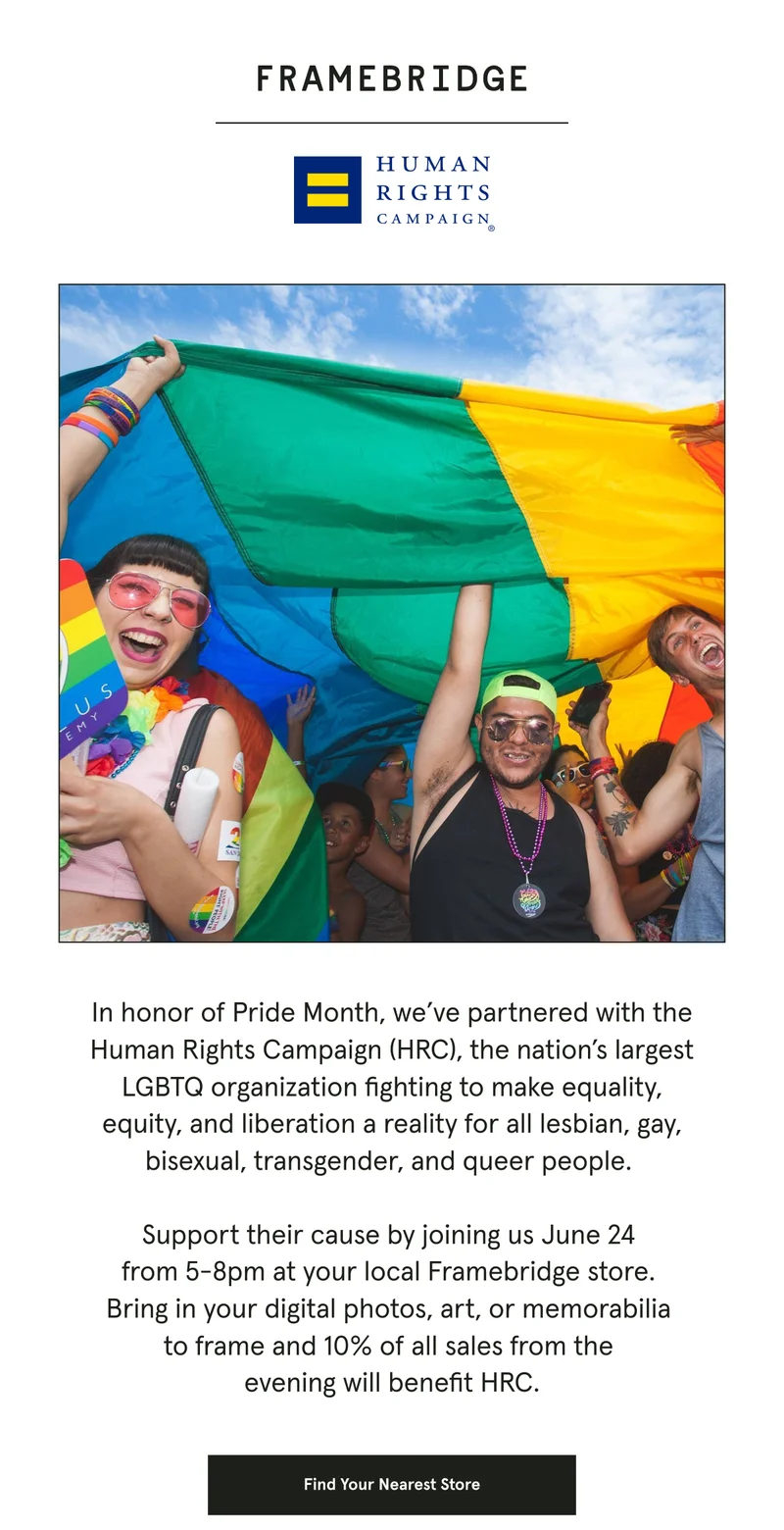 Framebridge & Human Rights Campaign