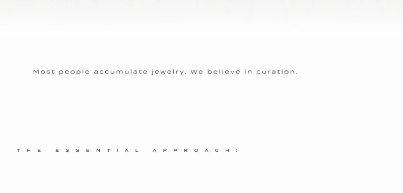 Most people accumulate jewelry.