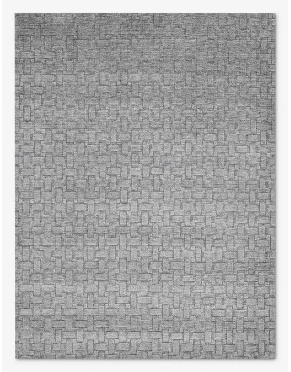 Brena Hand-Loomed Wool-Blend Rug-Gray / 8' x 10'
