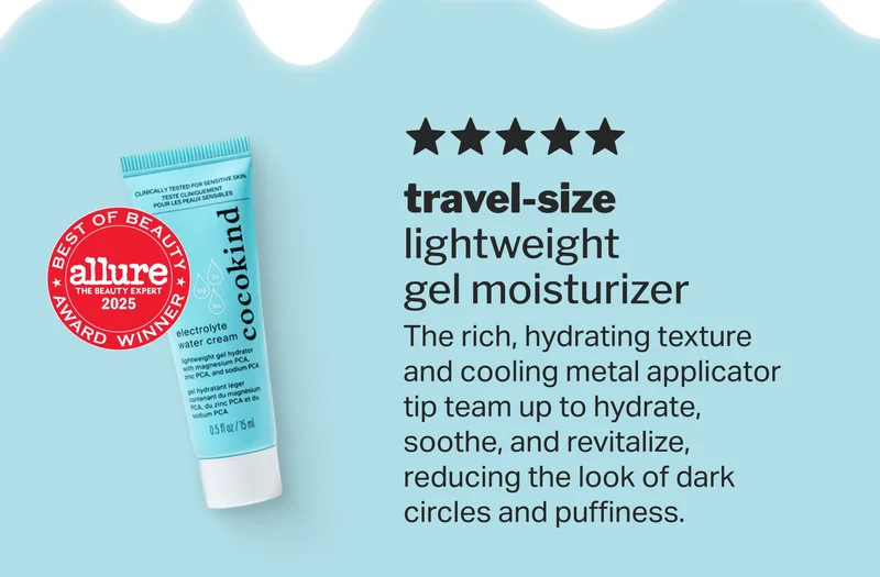 travel-size lightweight gel moisturizer