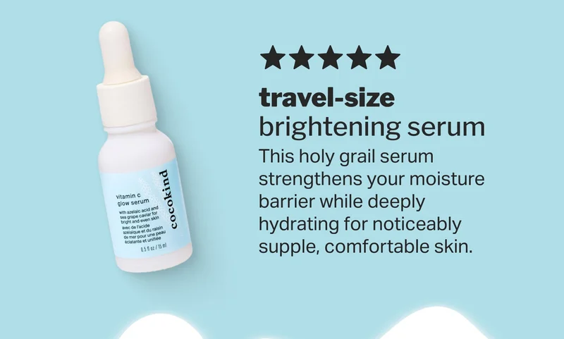 travel-size brightening serum
