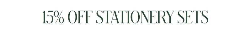 15% OFF STATIONERY Shop Now