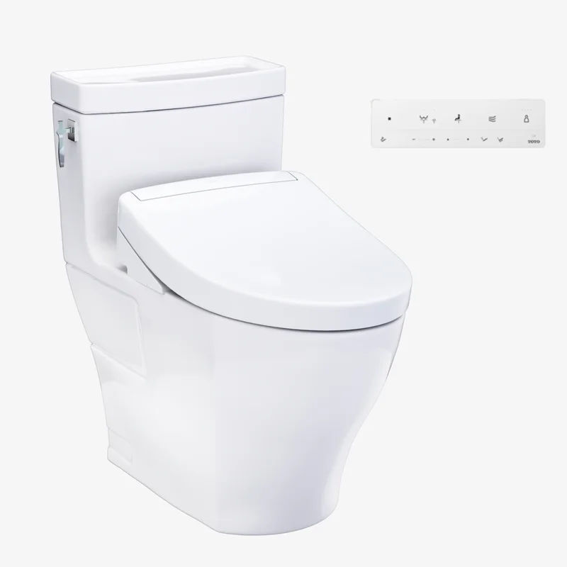 A TOTO Aimes WASHLET+ S5 One-Piece Toilet