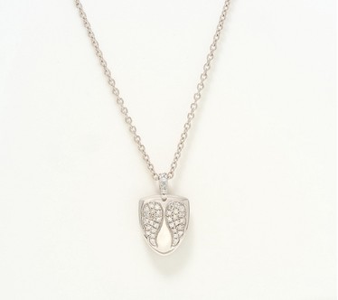 Fire Light Lab Grown Diamonds .25 cttw Angel Pendant, Sterl