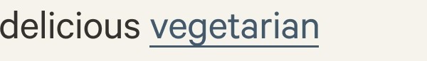 delicious vegatarian