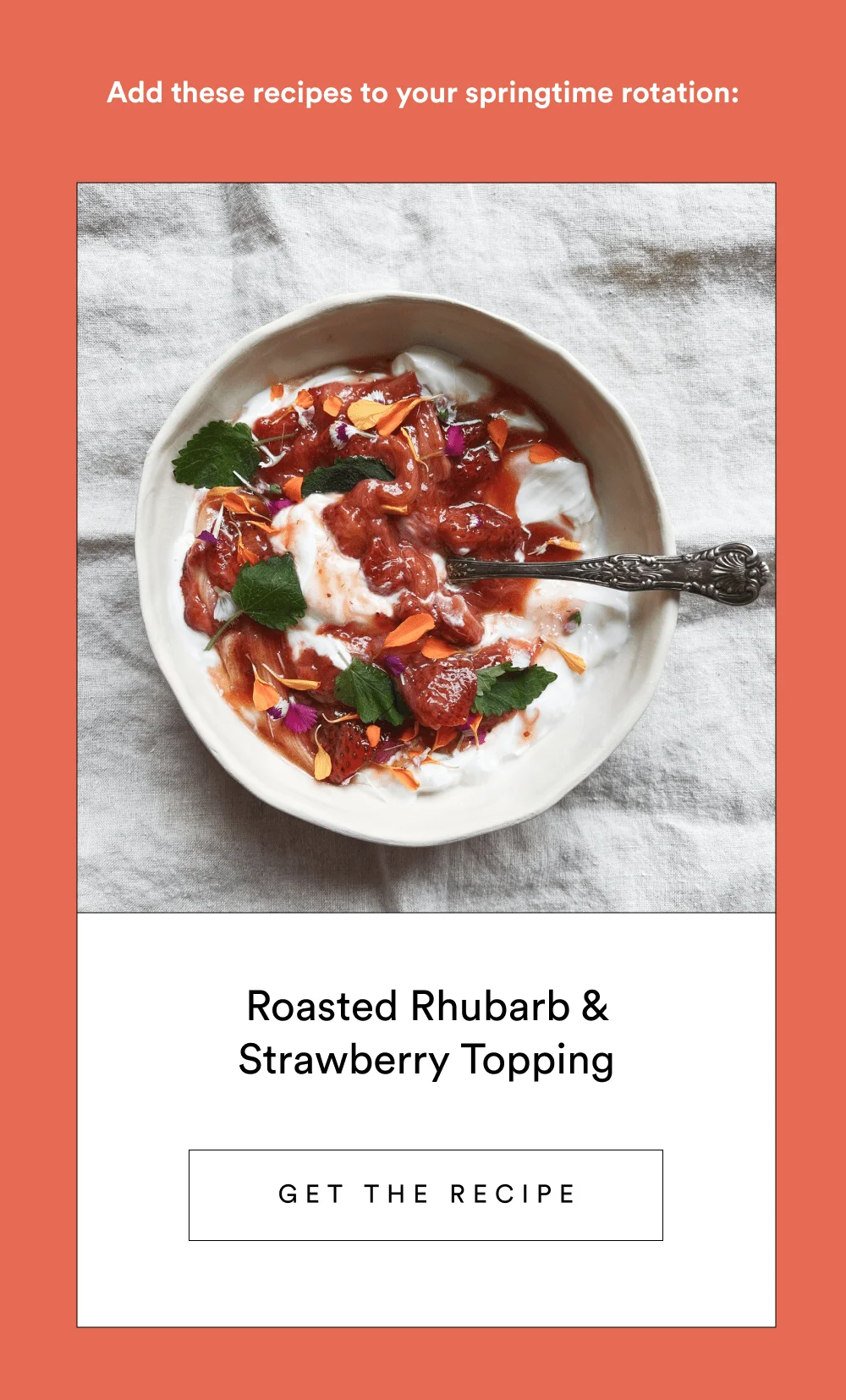 Roasted Rhubarb & Strawberry Topping [ Get the Recipe ]