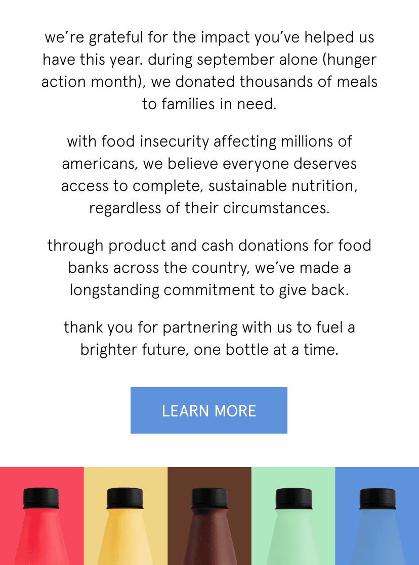 over 6 million meals donated