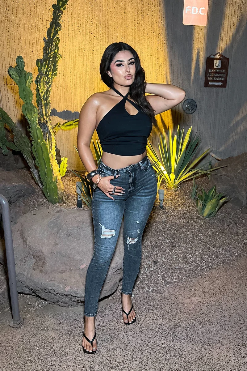 Image of Living Life High Stretch Skinny Jeans - Black Wash