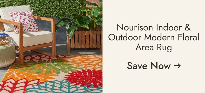 Nourison Aloha Floral Modern, Indoor/Outdoor Area Rug