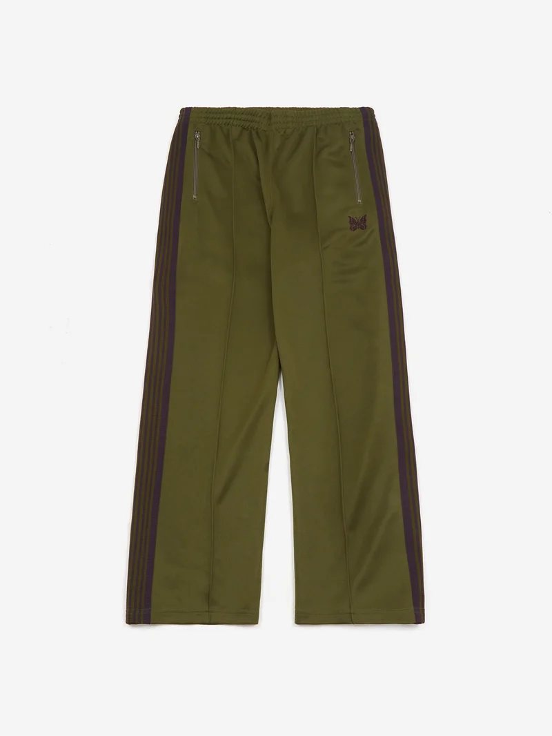 Image of Needles Track Pant - Poly Smooth - Olive