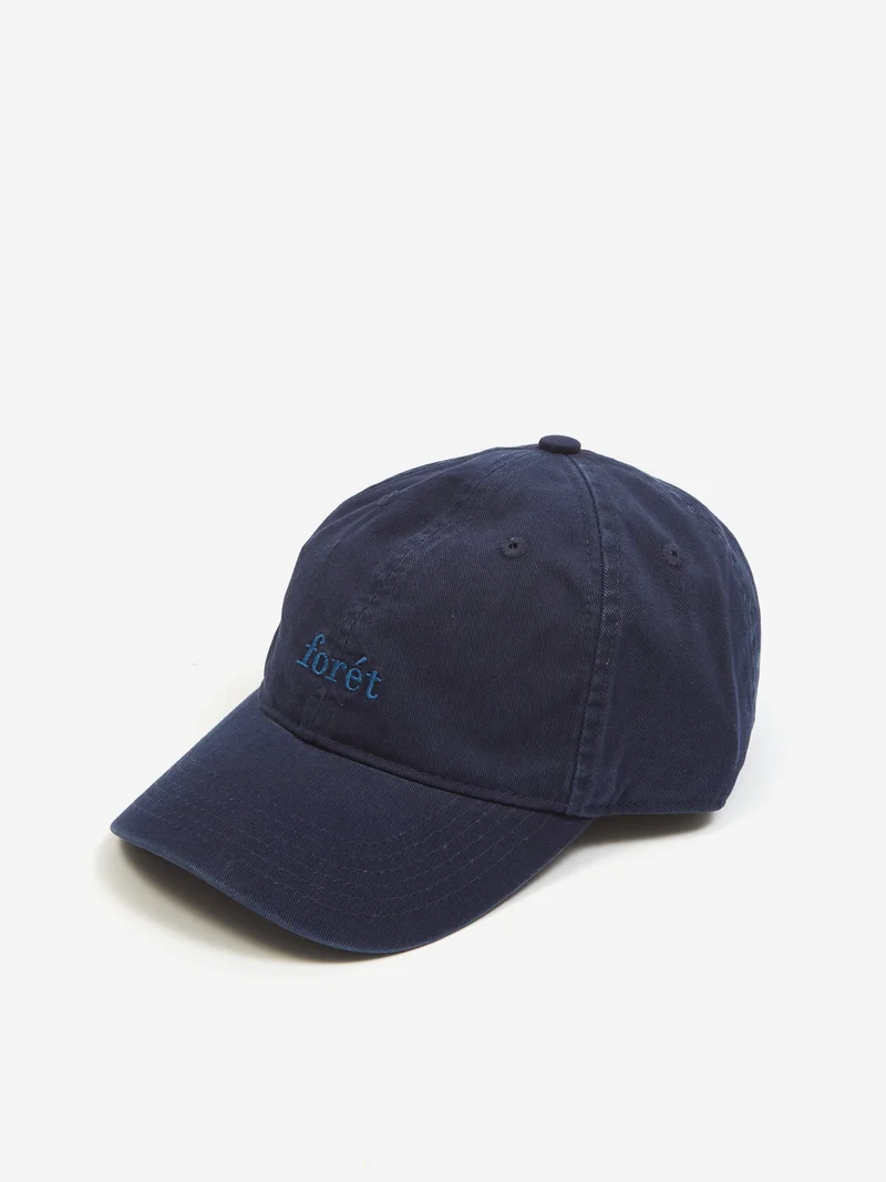 Image of Foret Hawk Washed Cap - Navy/Blue