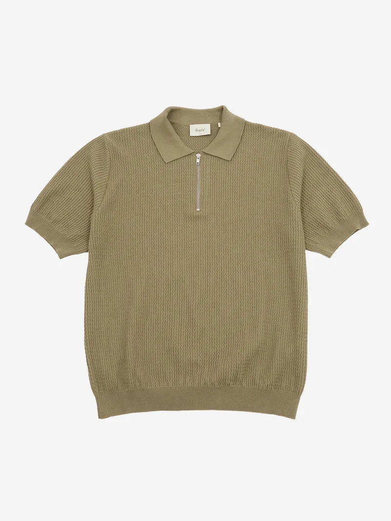 Image of Foret Moment Half Zip Knit - Dusty Olive