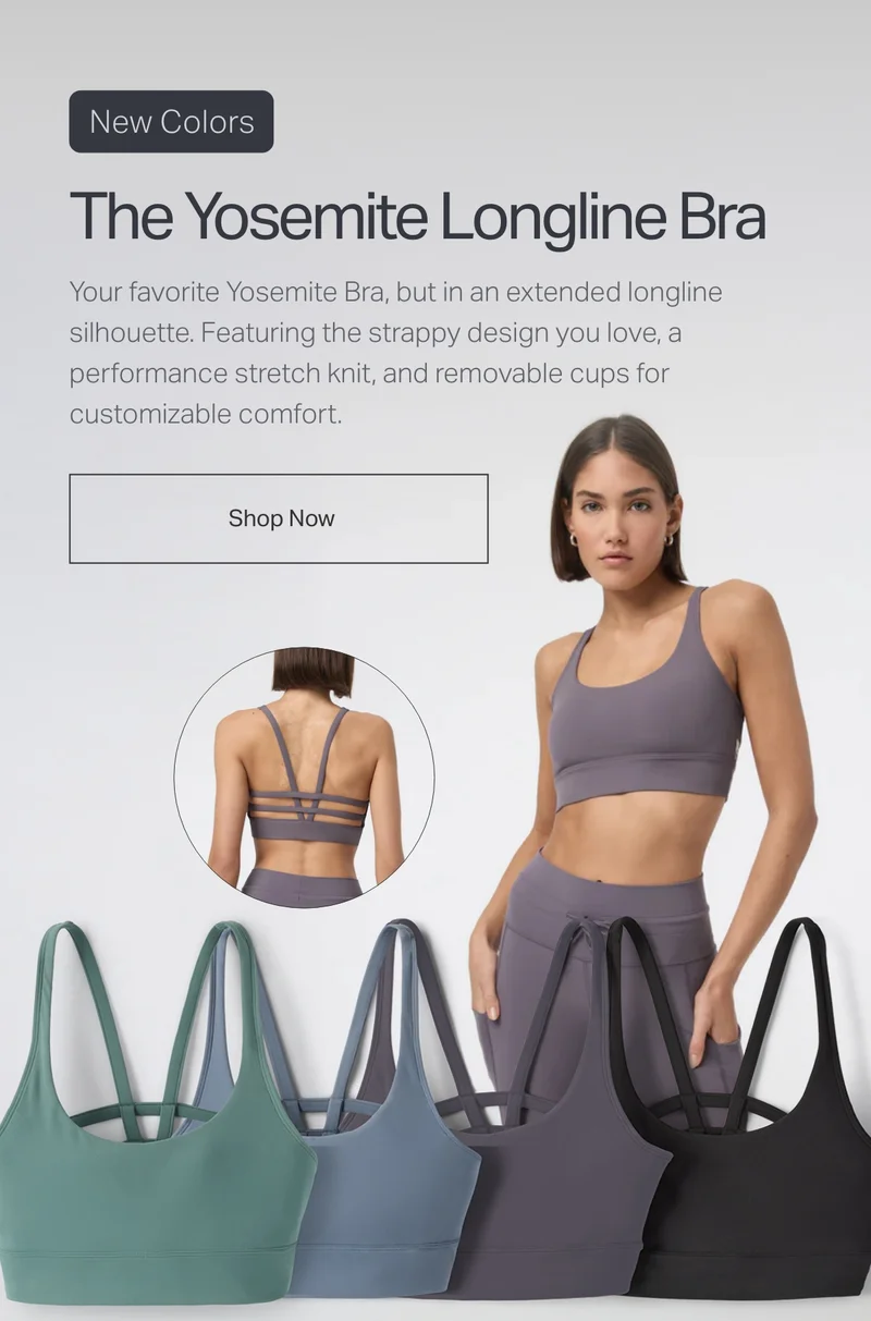The Yosemite Longline Bra