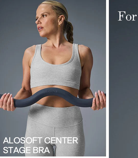For the Yogi: Alosoft Center Stage Bra