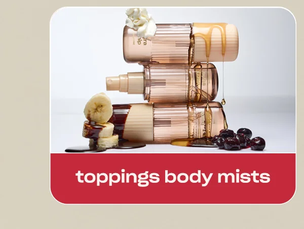 toppings body mists