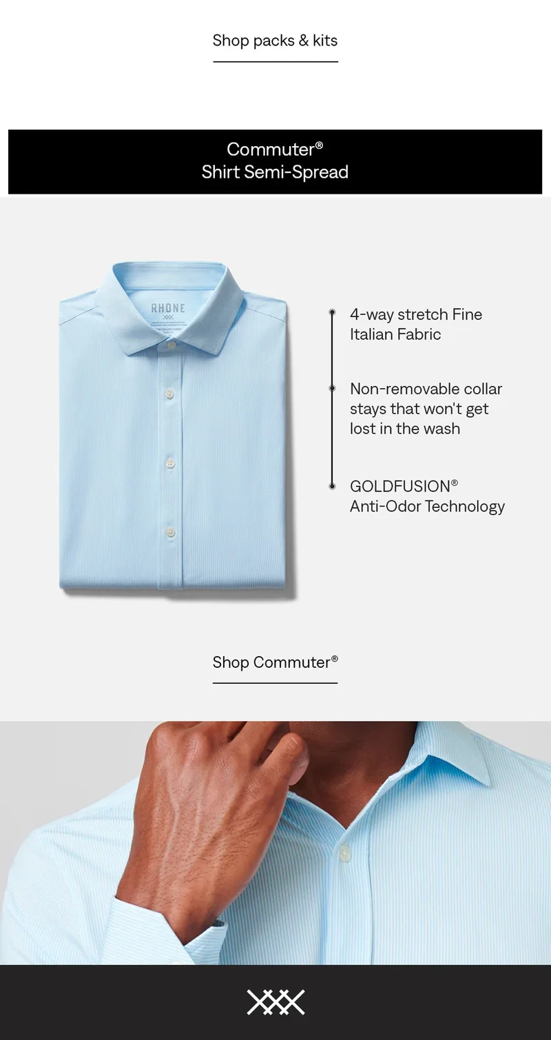 Commuter® Shirt Semi-Spread Collar