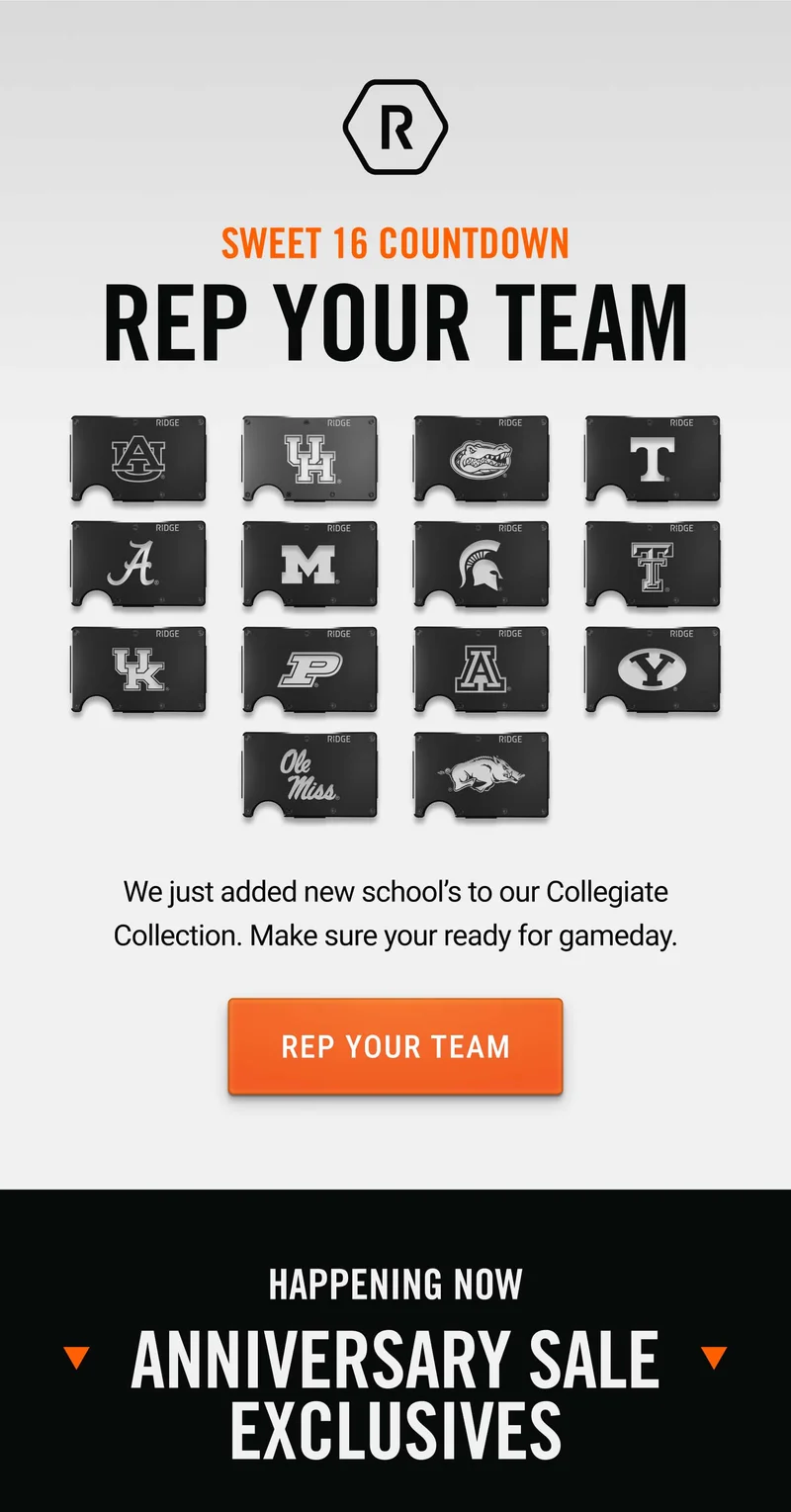Sweet 16 Countdown: Rep Your Team