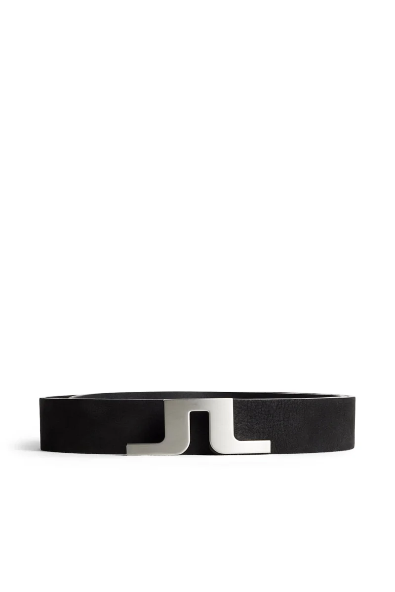 Image of Bridger Nubuck Leather Belt / Black