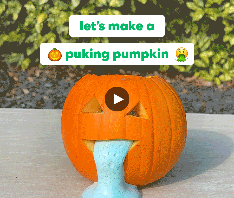 let's make a puking pumpkin