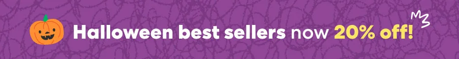 Halloween best sellers now 20% off!