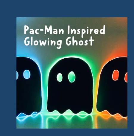 Pac-Man Inspired Glowing Ghost