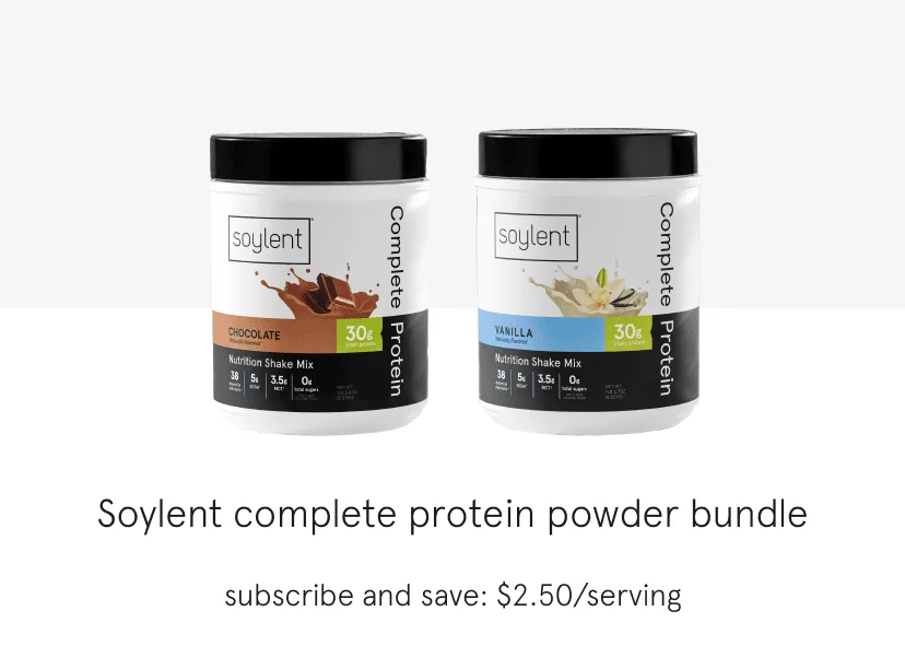 soylent complete protein powder bundle