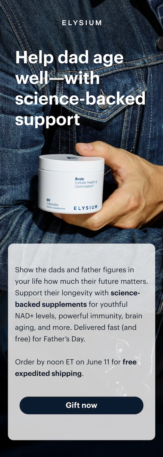 ELYSIUM | Help dad age well—with science-backed support | Gift now