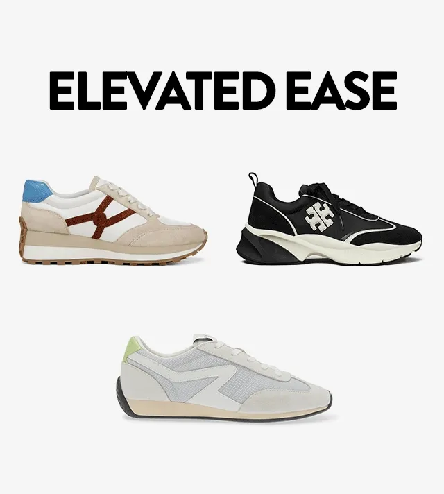 Six styles of contemporary sneakers.