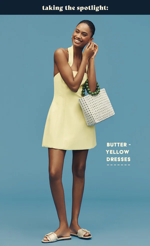 Butter yellow dresses