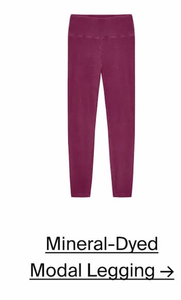 Mineral-Dyed Modal Legging →