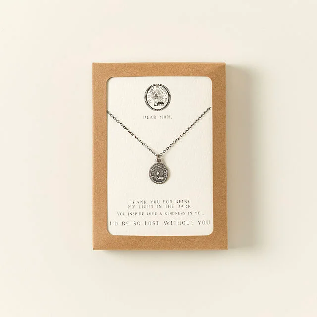 Dear Mom I'd Be Lost Without You Necklace