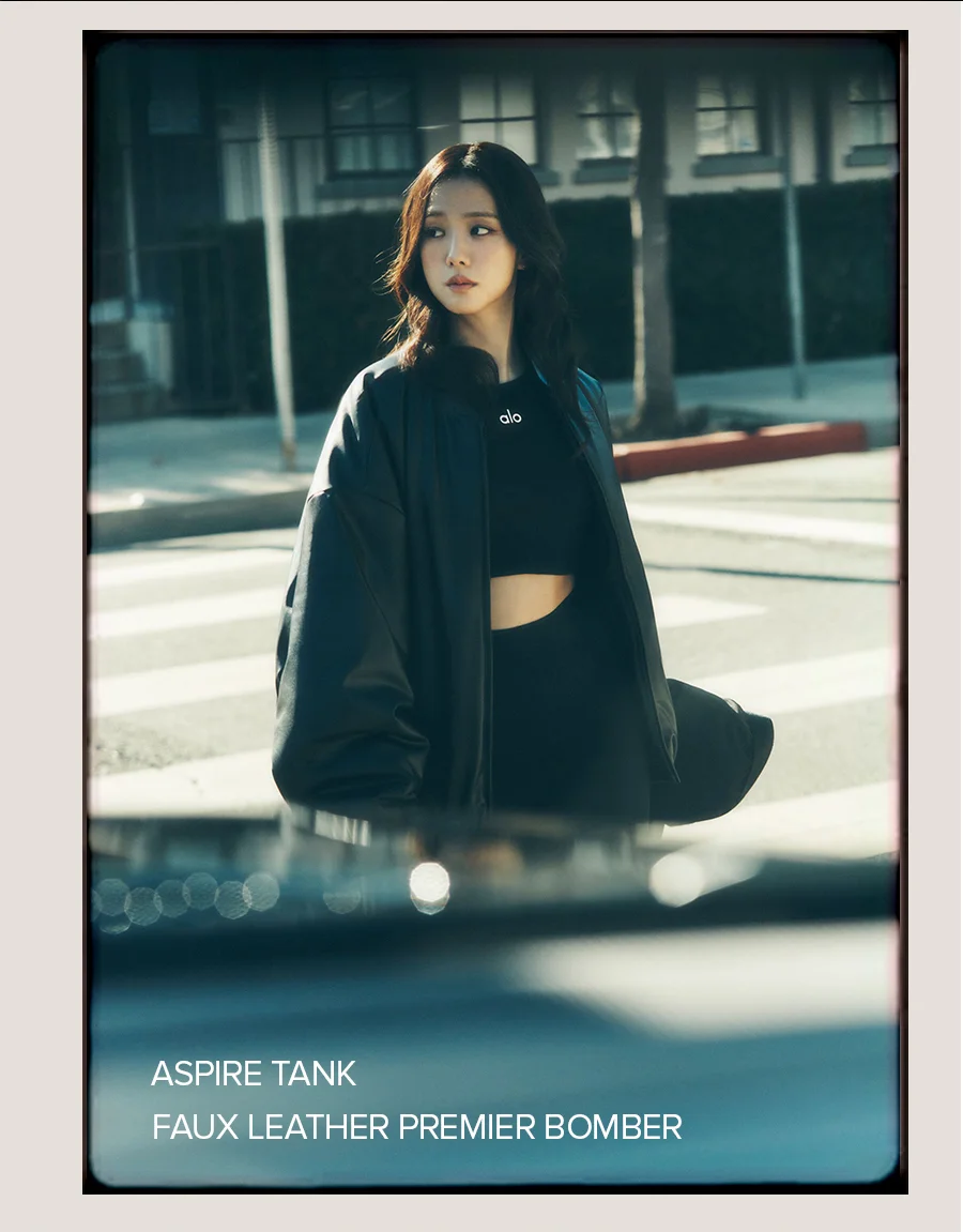 ASPIRE TANK FAUX LEATHER PREMIER BOMBER