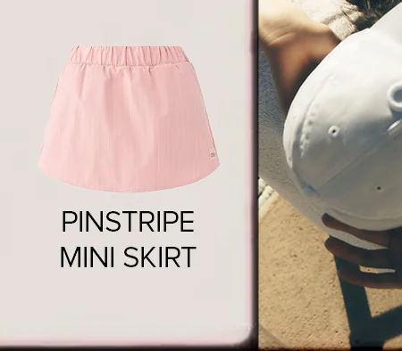 PINSTRIPE MINI SKIRT