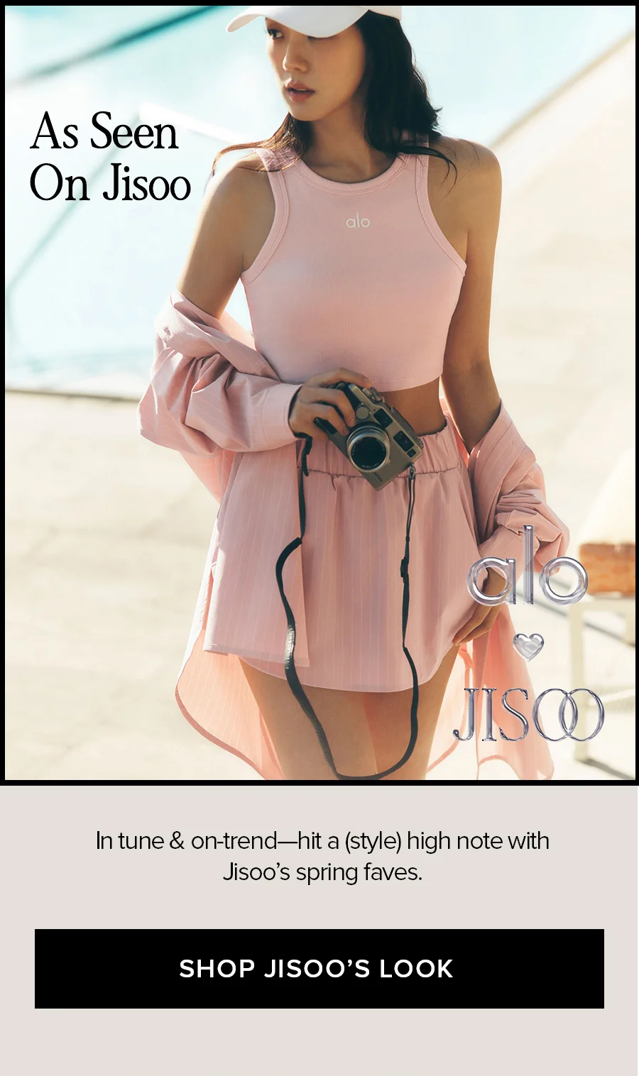 As Seen On Jisoo. In tune & on-trend-hit a (style) high note with Jisoo's spring faves. SHOP JISOO'S LOOK