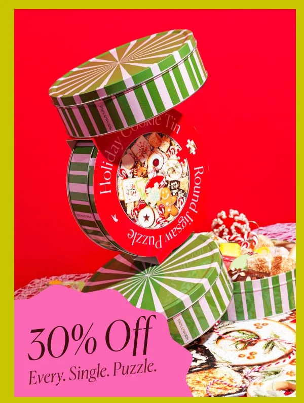 Holiday Cookie Tin Puzzle