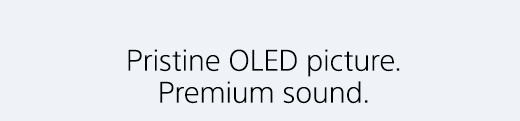 Pristine OLED picture. Premium sound.