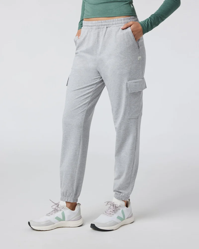 Image of Boyfriend Cargo Jogger | Pale Grey Heather