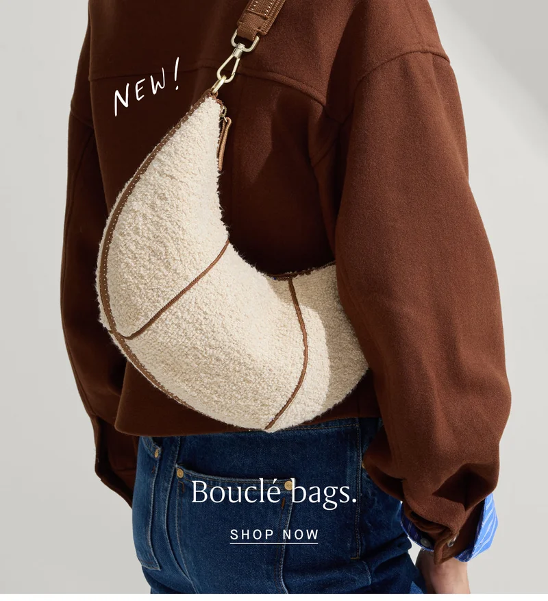 NEW! Bouclé bags. SHOP NOW