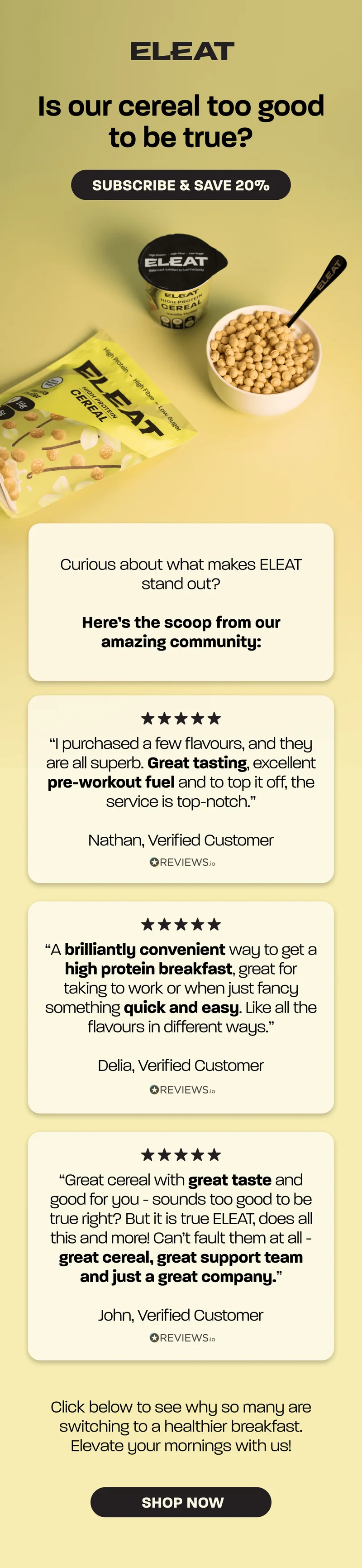 Is our cereal too good to be true?